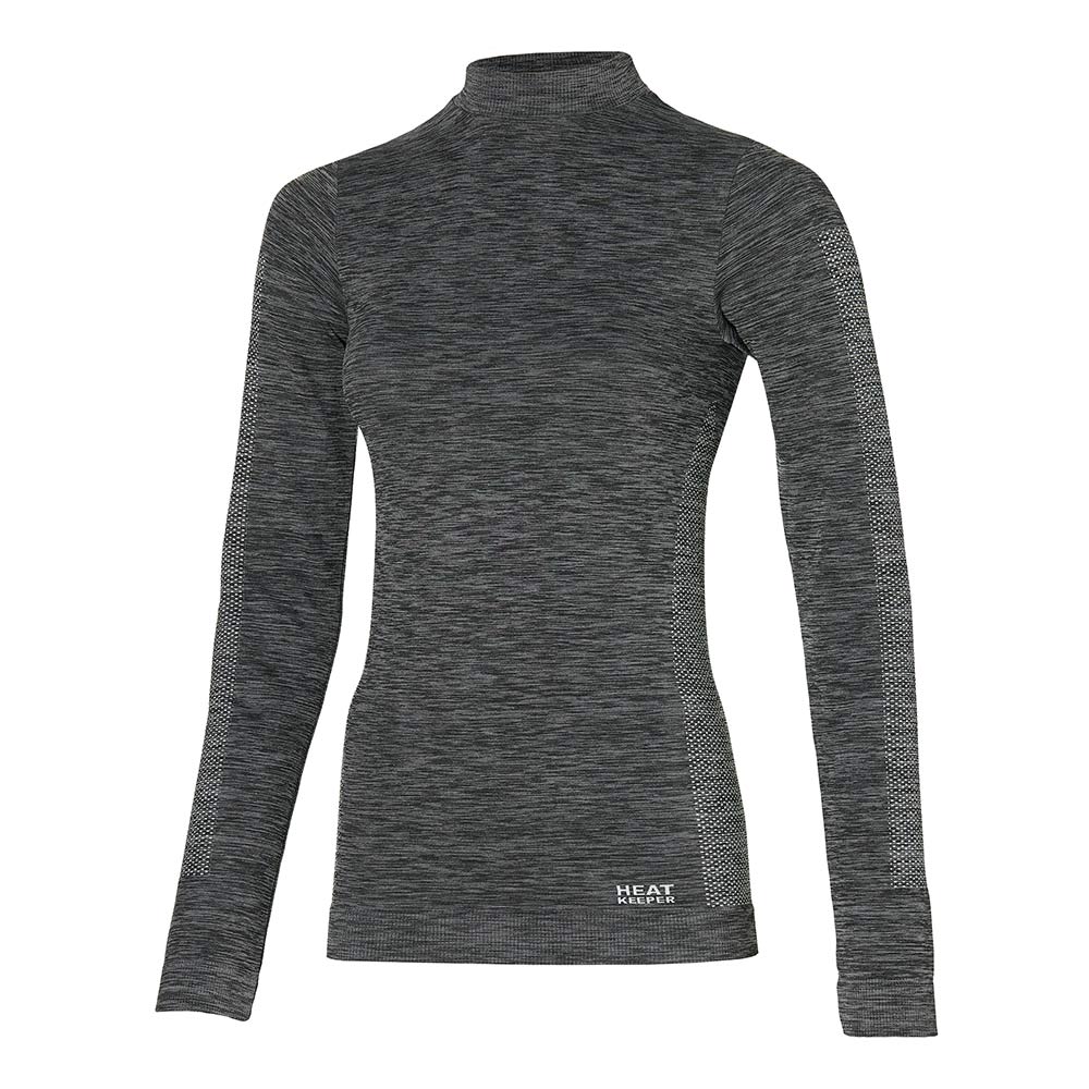 Heatkeeper Thermoshirt Lange Mouw Dames Premium Zwart Melange-M