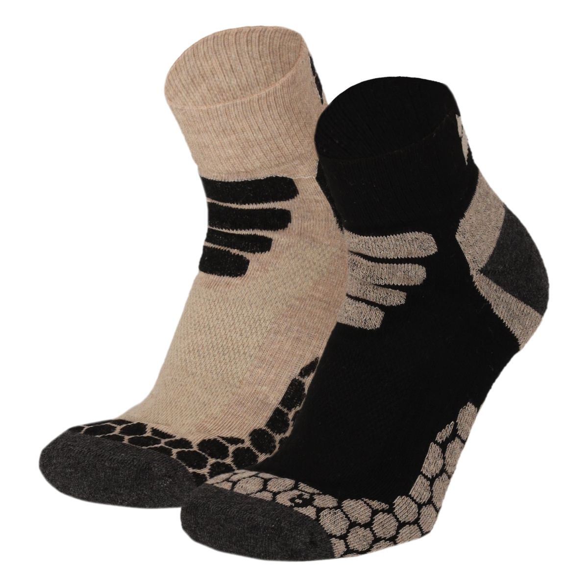 Xtreme Wandelsokken Quarter 2-pack Multi Beige-45/47