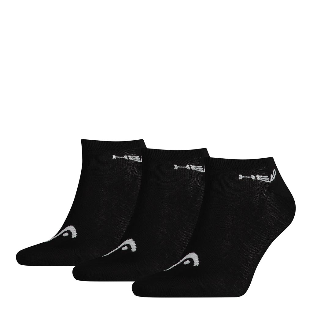 Head 3-pack Unisex Sneaker Sock Black-43-46