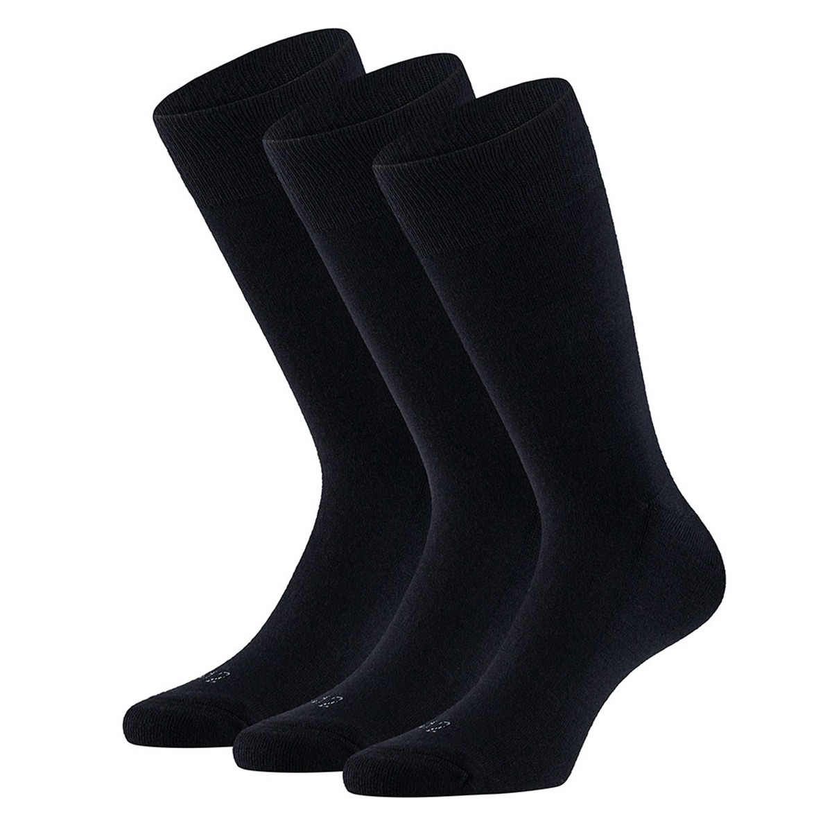 Apollo Merinowollen Sokken Badstof Zool 3-pack Navy-39/42