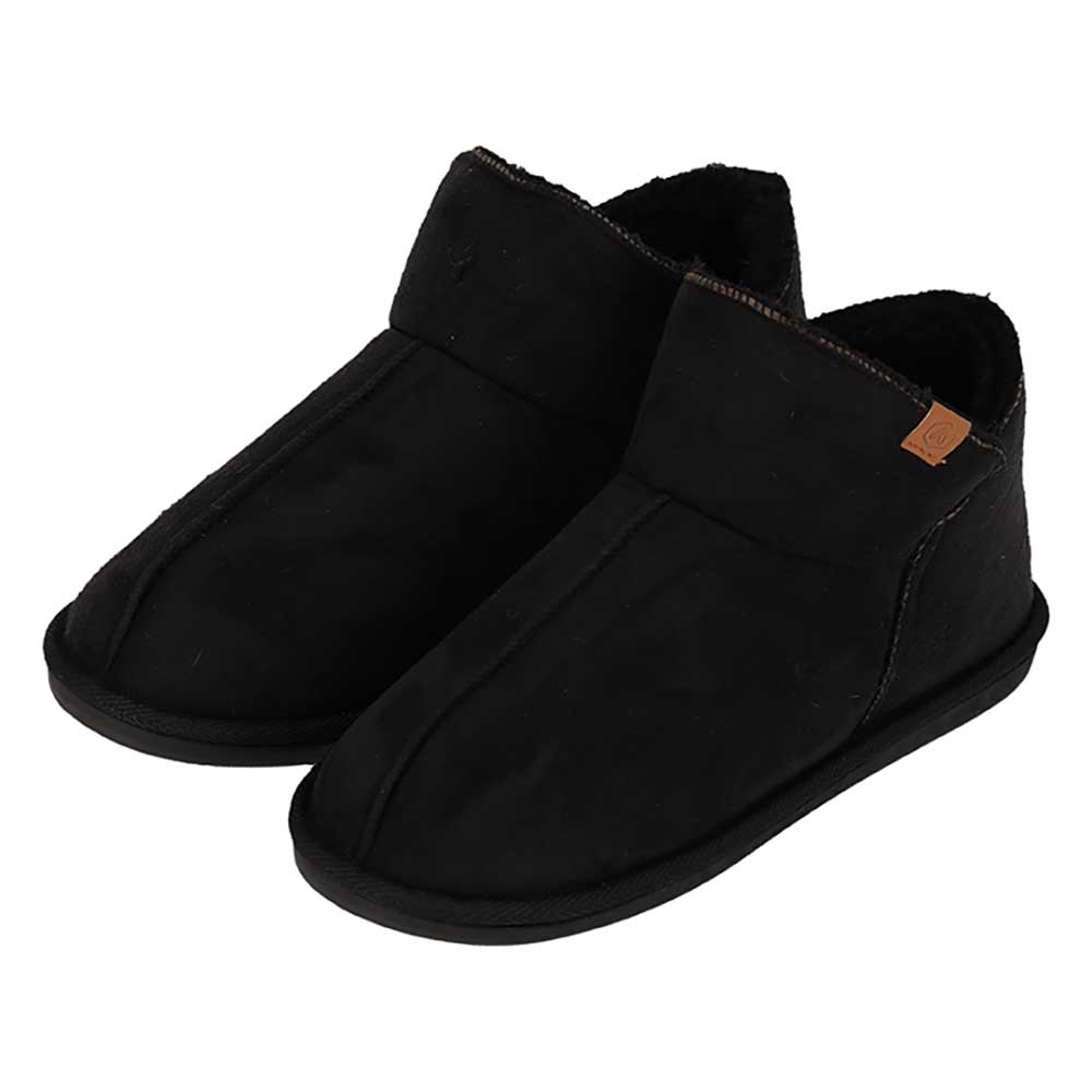 Apollo Pantoffels Heren Boots Suede Zwart-41/42