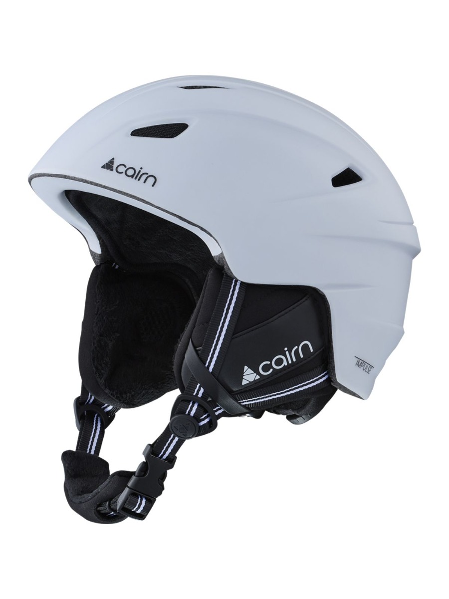 Cairn Skihelm Impulse Mat White-55/56