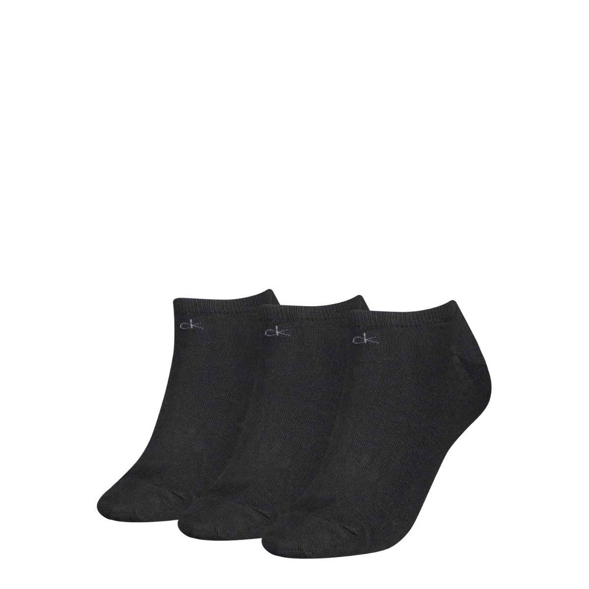 Calvin Klein Sneakersokken Dames 3-pack Zwart-39/42