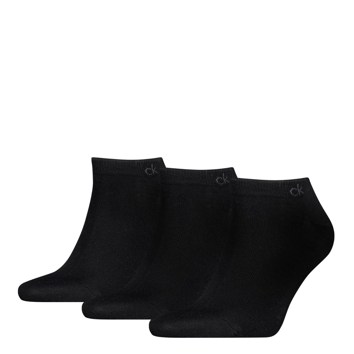Calvin Klein Sneakersokken Heren 3-pack Zwart-39/42