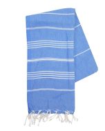 The One Towelling Hamamdoek Blauw/Wit