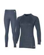 Heatkeeper Thermoset Dames Comfort - Thermoshirt + Thermo Legging - Antraciet Melange