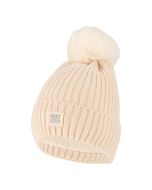 Heatkeeper Thermo Muts met Pompon Dames Off White