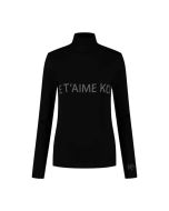 KOU Sportswear Thermoshirt Dames Je T'aime Kou Zwart