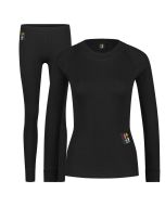 Poederbaas Thermoset Dames Pro- Thermoshirt + Thermolegging - Zwart