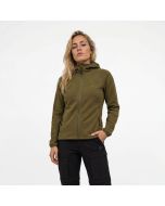 Poederbaas Outdoor Vest Dames Merinowol Olive Green