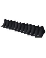 Puma Quarter Sokken Plain 12-pack Zwart