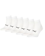 Puma Sport Quartersokken Light 6-pack Wit
