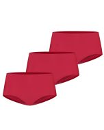 Ten Cate Secrets Midi Slip 3-pack Rood