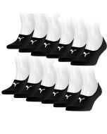 Puma Footies 12-pack Unisex Zwart 