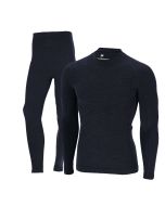 Xtreme Thermoset Heren Merino Wol - Thermoshirt + Thermolegging - Navy Melange