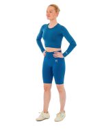 Xtreme Sportswear Dames Sportset - Korte Sportlegging + Sport Croptop - Blauw
