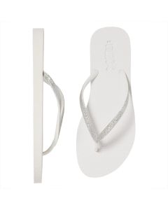 XQ Teenslippers Dames Glitter Wit