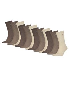 Puma Sportsokken Light Brown Melange 12-pack