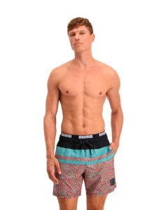 Puma Zwembroek Heritage Stripe Mid Pink Combo