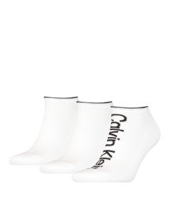 Calvin Klein Heren Sneakersokken Athleisure 3-pack Wit