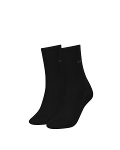 Calvin Klein Dames Sokken Classic 2-pack Zwart