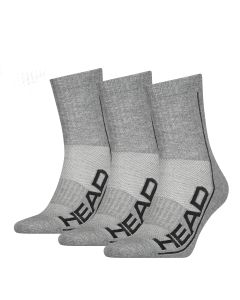 HEAD Sokken Performance Short Crew 3-pack Grijs
