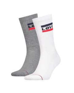 Levis Regular Cut Sprtwr Logo White Grey 2-Pack 