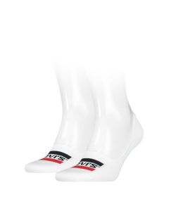 Levis Low Rise Sprtwr Logo White 2-Pack