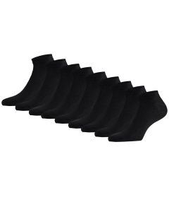 Apollo Bamboe Sneakersokken Basic Bamboo 9 paar Zwart