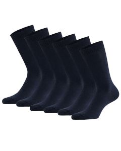 Apollo Bamboe Sokken Hoog Basic Bamboo Navy  6 paar