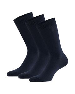 Apollo Bamboe Sokken Hoog Basic Bamboo Navy 3 paar