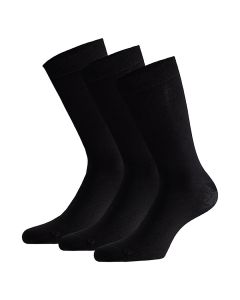 Apollo Bamboe Sokken Hoog Basic Bamboo Zwart 3 paar