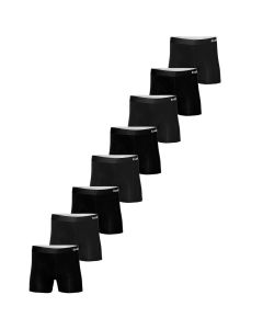 Apollo Heren Bamboe Boxershorts Basic Bamboo Zwart 8-pack