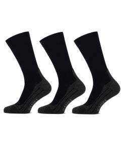 Basset Wandelsokken Merinowol 3-pack Zwart