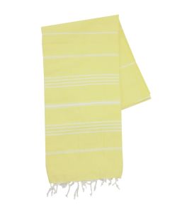 The One Towelling Hamamdoek Geel/Wit