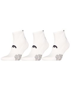 HEAD Padel Sokken Quarter 3-pack Wit