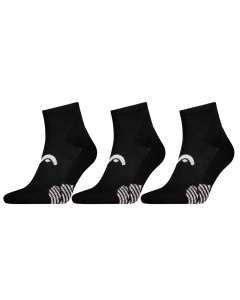 HEAD Padel Sokken Quarter 3-pack Zwart