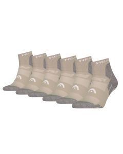 HEAD Wandelsokken All Climates Hiking Quarter 6-pack Taupe