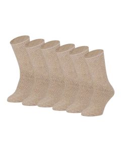 Heatkeeper Dames Thermo Sokken 4-pack Beige Mouliner