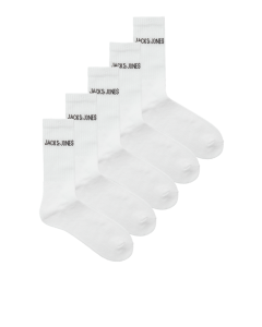 Jack & Jones Sportsokken Heren JACREGEN 5-pack Wit