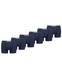 Levi's Boxershorts Heren 6-pack Solid Organic Cotton Navy