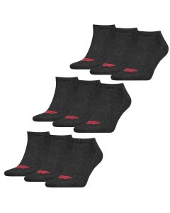 Levi's Sneaker Sokken 9-pack Batwing Logo Antraciet