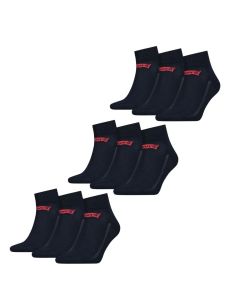 Levi's Quarter Sokken 9-pack Batwing Logo Navy