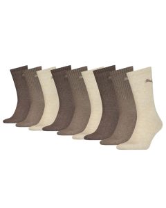 Puma Sportsokken Light Brown Melange 9-pack