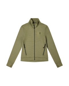 Poederbaas Outdoor Vest Dames Waffle Jacket Olive Green