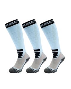 Poederbaas Skisokken Merinowol Pro 3-pack Blauw