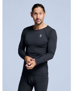 Poederbaas Thermoshirt Merinowol Heren Zwart