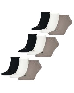 Puma Sneakersokken Plain 9-pack Pine Bark Combo