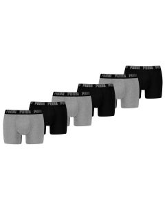 Puma Boxershorts Everyday Basic 6-pack Grey Melange / Black