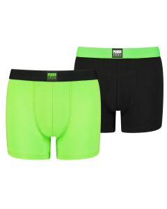 Puma Boys Boxershorts Placed Logo Green Combo 2-Pack